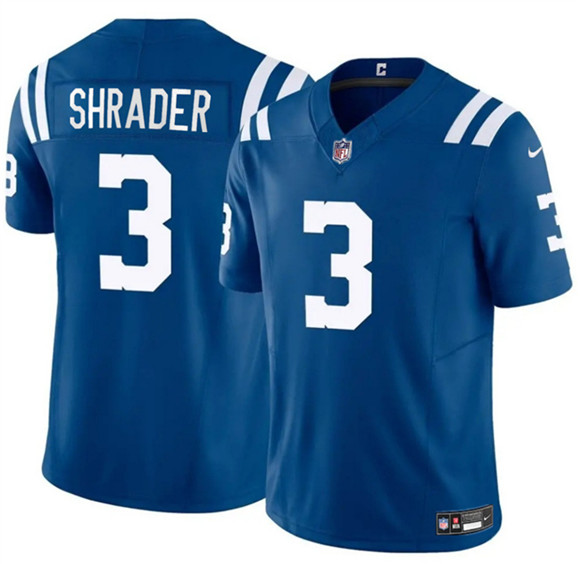 Indianapolis Colts #3 Spencer Shrader Blue 2025 F.U.S.E. Vapor Limited Stitched Jersey - Zenithce