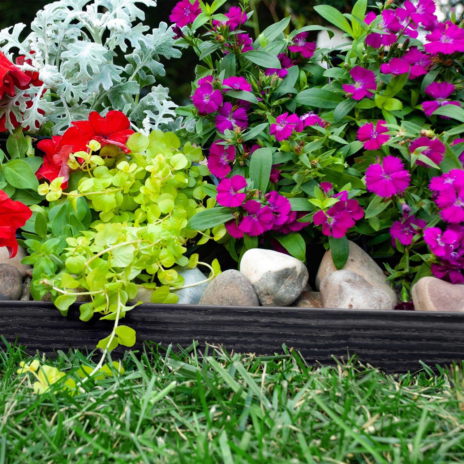 EasyFlex Plastic No-Dig Landscape Edging Kit - Zenithce