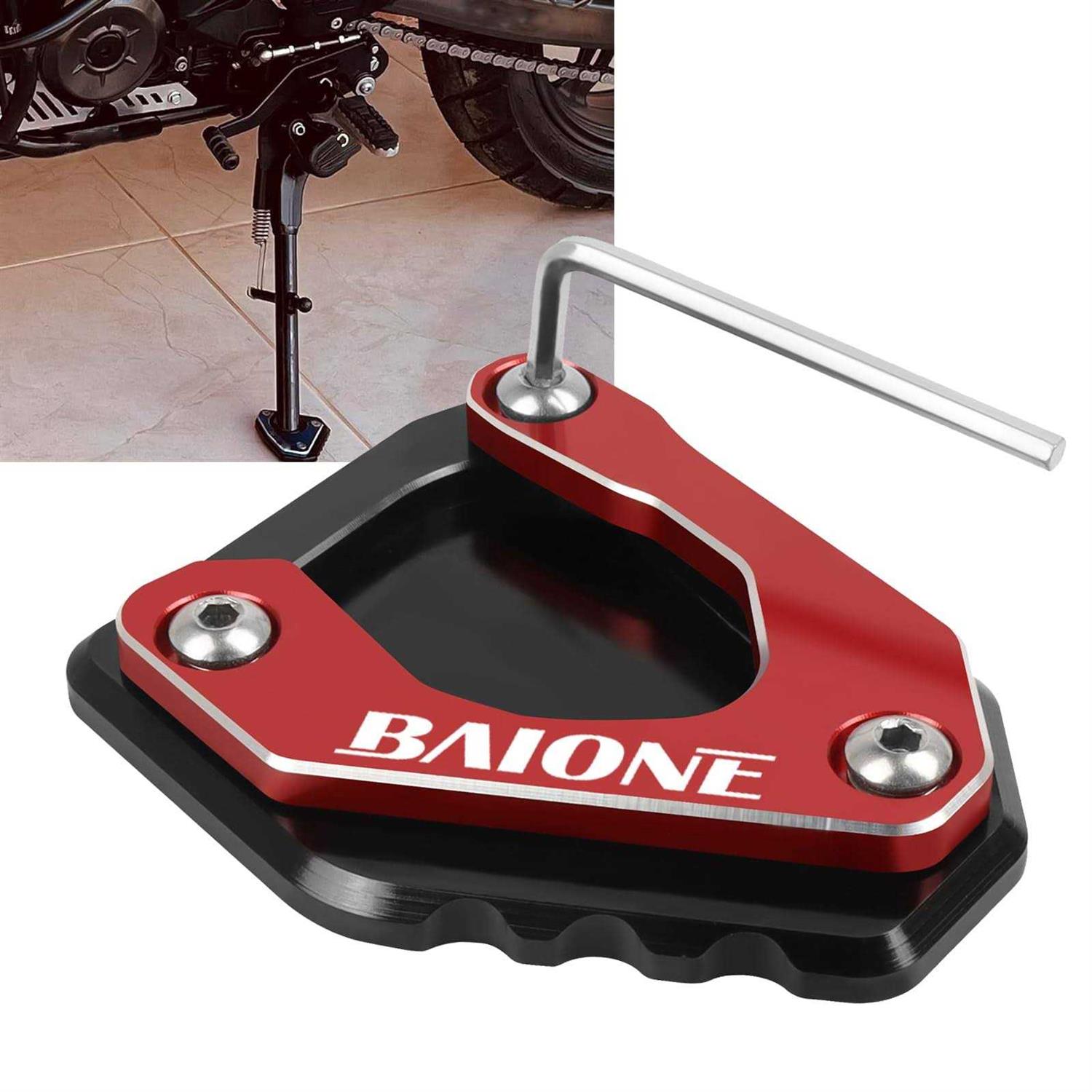 Worldmotop Motorcycle Kickstand Pad Support Foot Extension Enlarger for Bmw G310gs G310 Gs 2017-2021 Side Stand Plate Pad - Zenithce