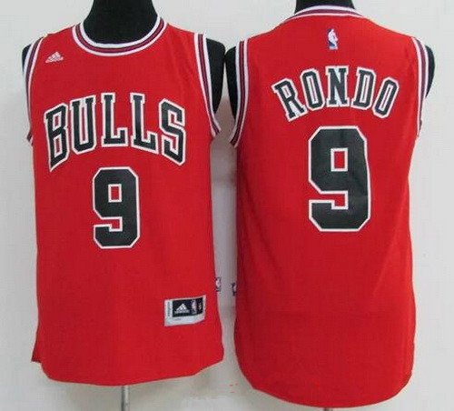 Chicago Bulls #9 Rajon Rondo Red Revolution 30 Swingman Adidas Jersey - Zenithce