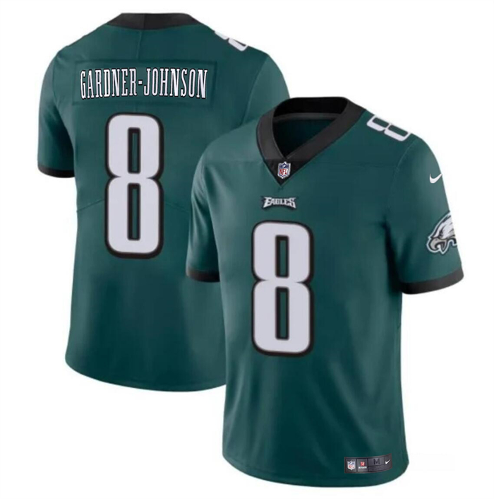 Philadelphia Eagles #8 Chauncey Gardner-Johnson Green Vapor Untouchable Limited Stitched Jersey - Zenithce