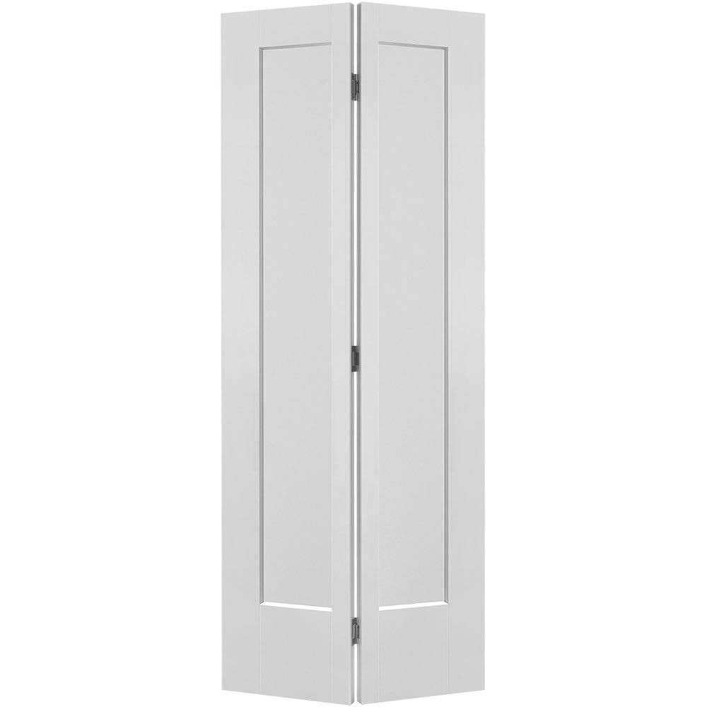 Paneled Manufactured Wood Primed Lincoln Park Interior Bi-fold Door Masonite - Zenithce