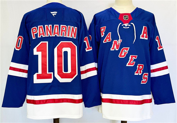 New York Rangers #10 Artemi Panarin Royal 2024-25 Home With A Patch Stitched Jersey - Zenithce