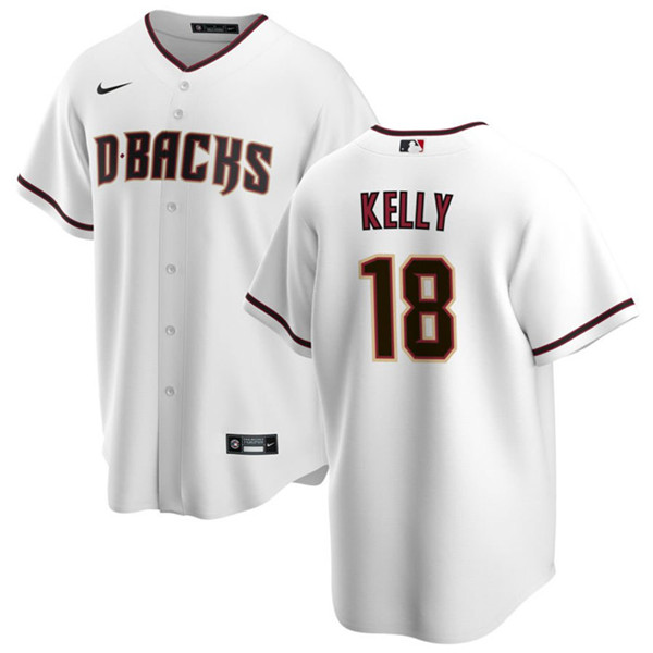 Arizona Diamondbacks #18 Carson Kelly White Cool Base Stitched Jersey - Zenithce