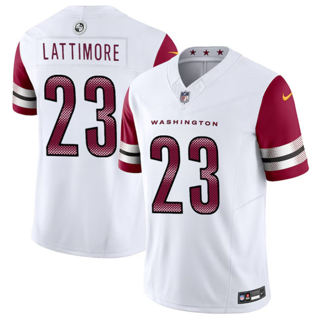 Washington Commanders #23 Marshon Lattimore White 2024 F.U.S.E. Vapor Limited Stitched Jersey - Zenithce