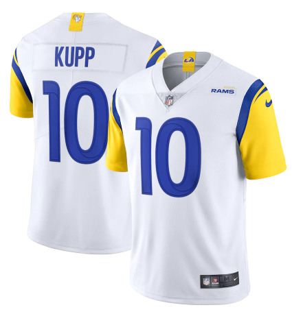Los Angeles Rams #10 Cooper Kupp 2021 White Vapor Untouchable Limited Alternate Stitched Jersey - Zenithce