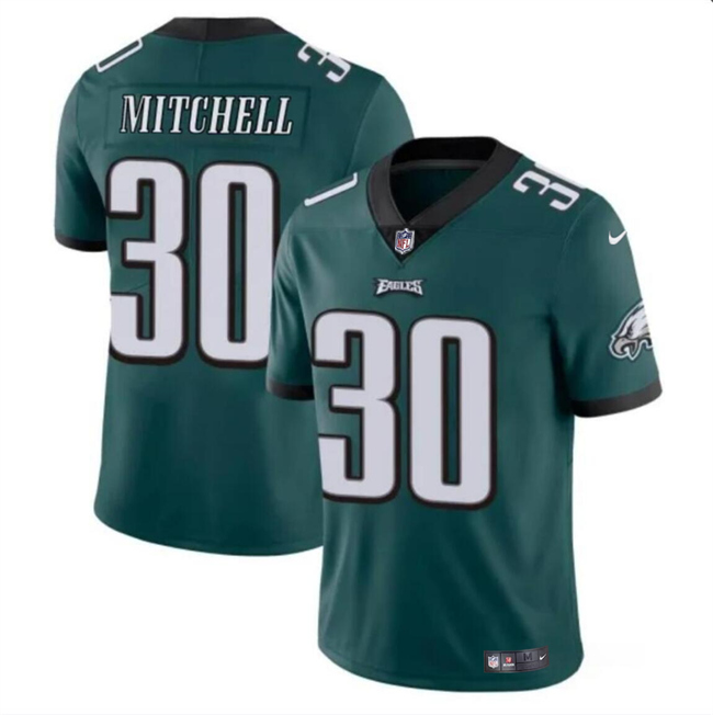 Philadelphia Eagles #30 Quinyon Mitchell Green 2024 Draft Vapor Untouchable Limited Stitched Jersey - Zenithce