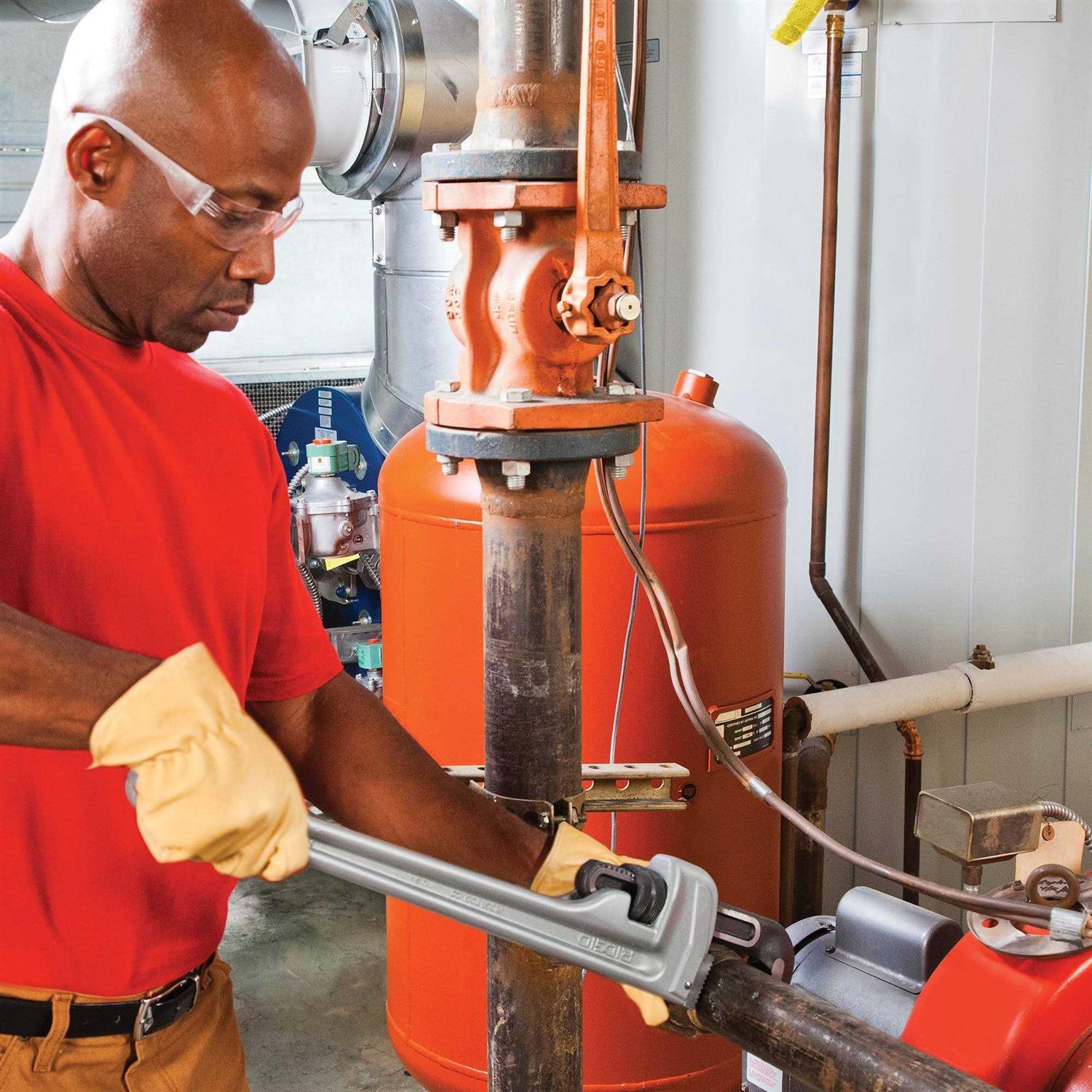 Ridgid Aluminum Straight Pipe Wrench 31100 - Zenithce