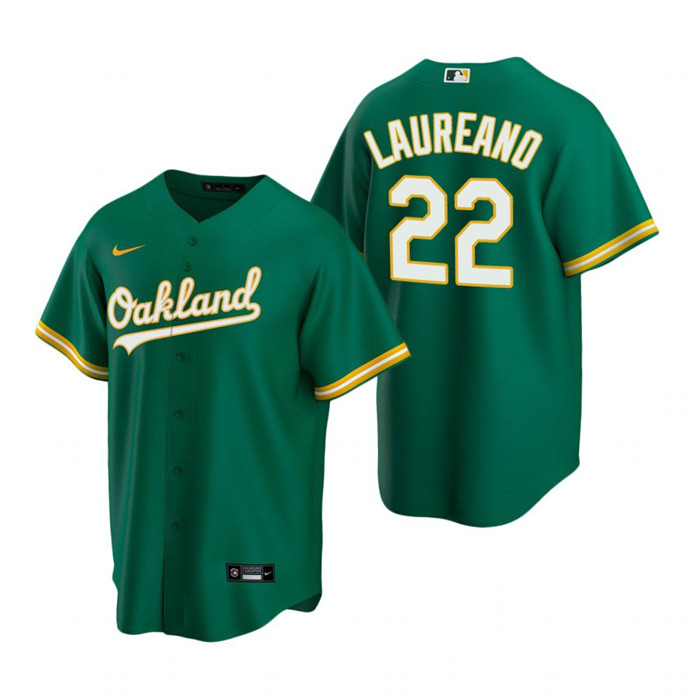 Oakland Athletics #22 Ramón Laureano Green Cool Base Stitched Jersey - Zenithce