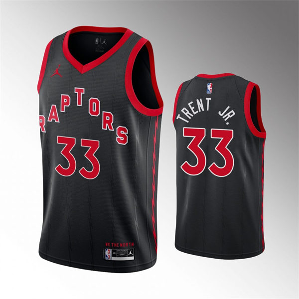 Toronto Raptors #33 Gary Trent Jr. Black Statement Edition Jersey - Zenithce