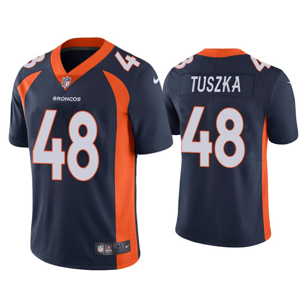 Denver Broncos #48 Derrek Tuszka Navy Vapor Untouchable Limited Stitched Jersey - Zenithce