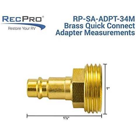 Recpro RV Exterior Spray Port Hook-Up Connector Optional Hose with Sprayer or Quick Connector - Zenithce
