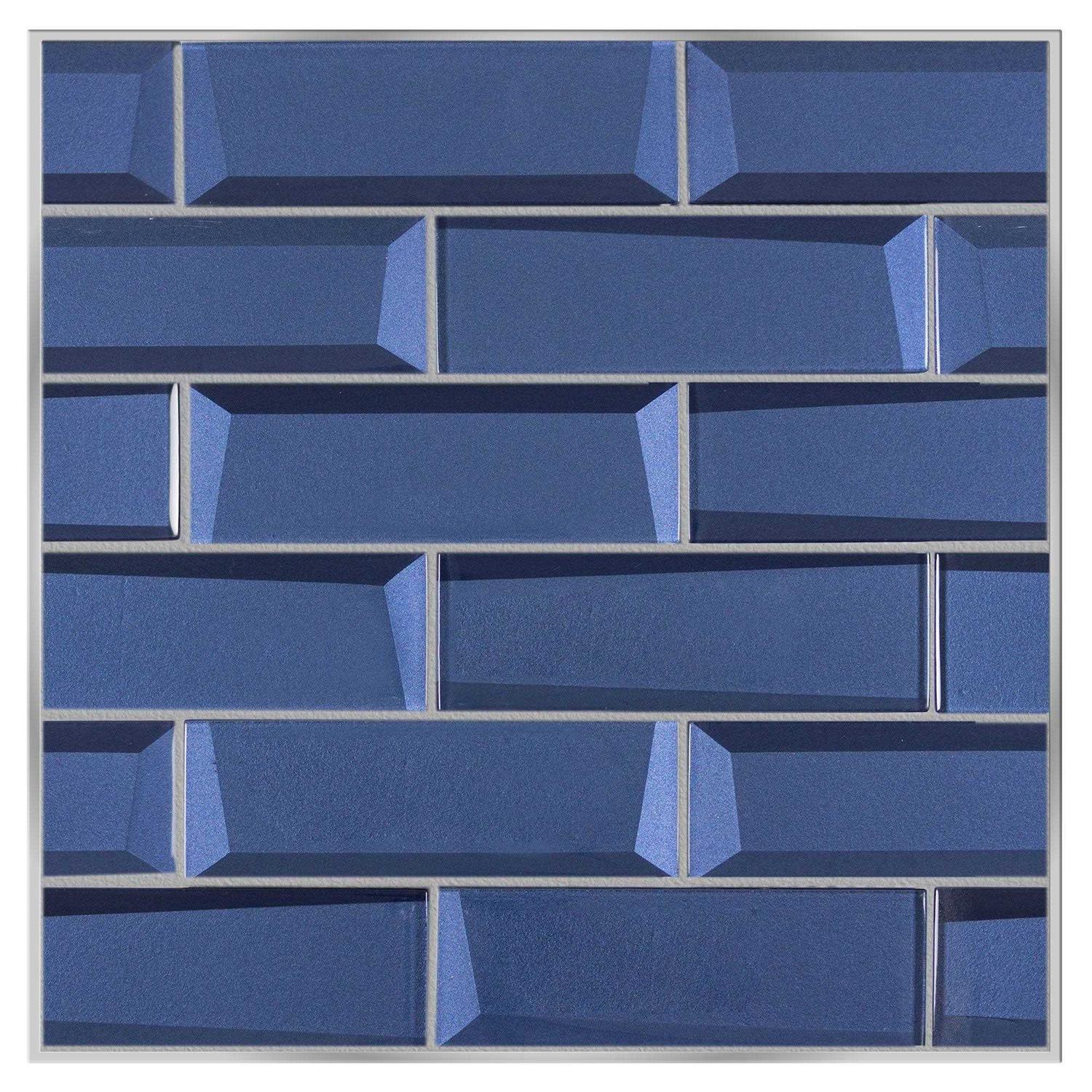MosaicTileOutlet 2X2 Arabesque White Gray Blue Marble Mosaic Tile - Zenithce