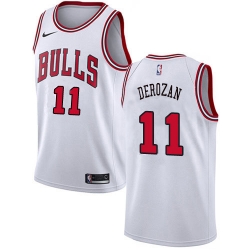 Chicago Bulls 11 Demar Derozan White Swingman Association Edition Jersey - Zenithce