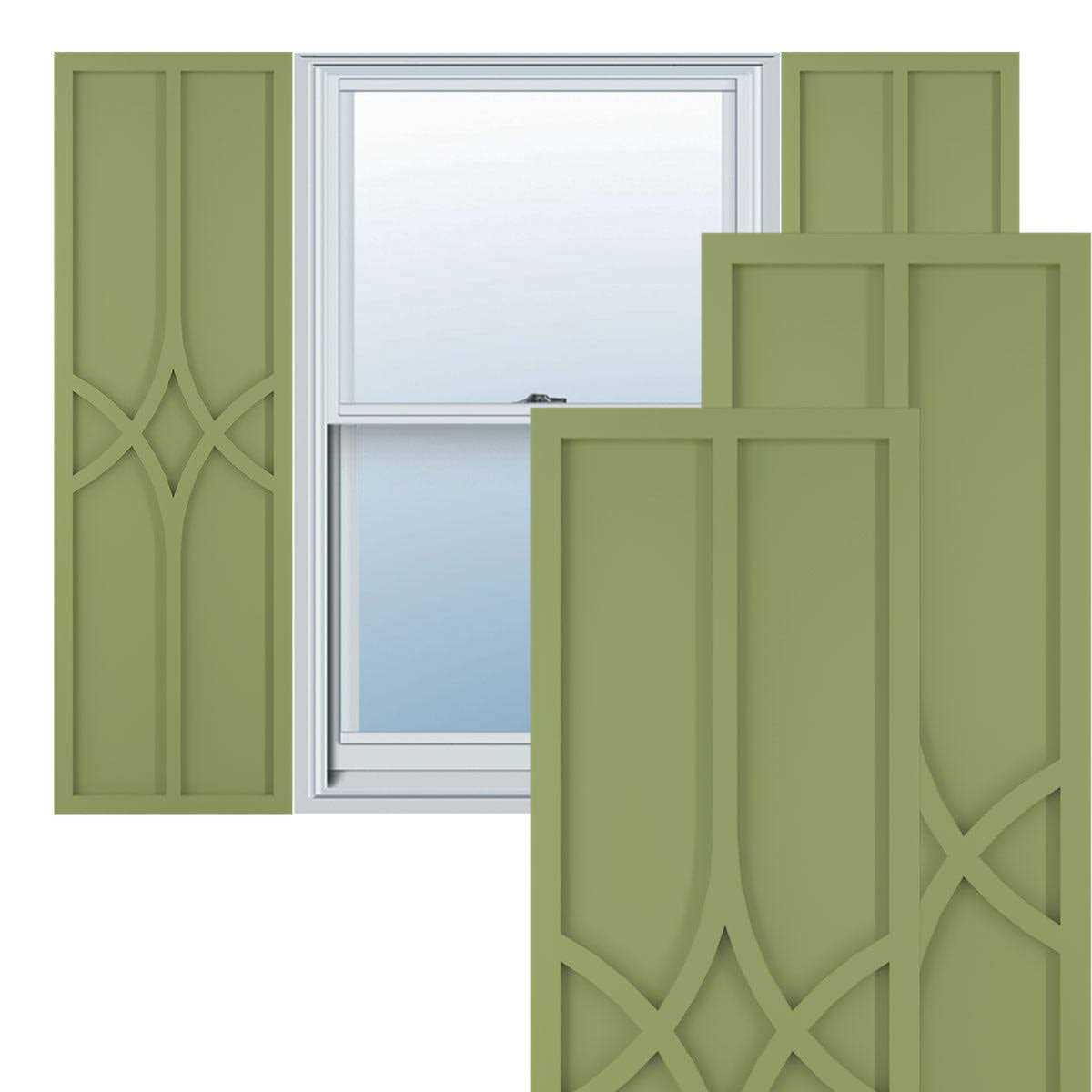 True Fit PVC Cedar Park Fixed Mount Shutters Ekena Millwork - Zenithce
