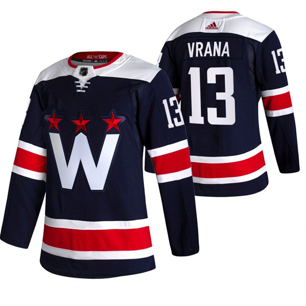 Washington Capitals #13 Jakub Vrana Navy Pro Stitched Jersey - Zenithce