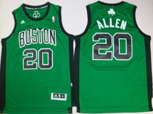 Boston Celtics #20 Ray Allen Revolution 30 Swingman Green With Black Jersey - Zenithce