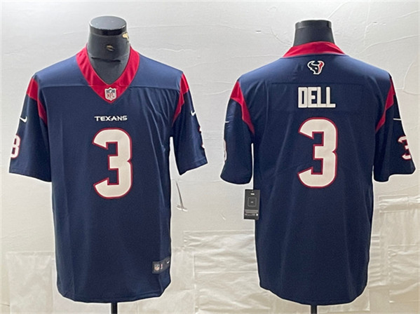 Houston Texans #3 Tank Dell Navy Vapor Untouchable Stitched Jersey - Zenithce