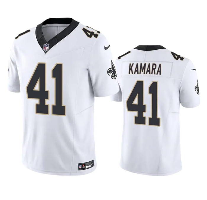 New Orleans Saints #41 Alvin Kamara White 2023 F.U.S.E. Vapor Untouchable Limited Stitched Jersey - Zenithce