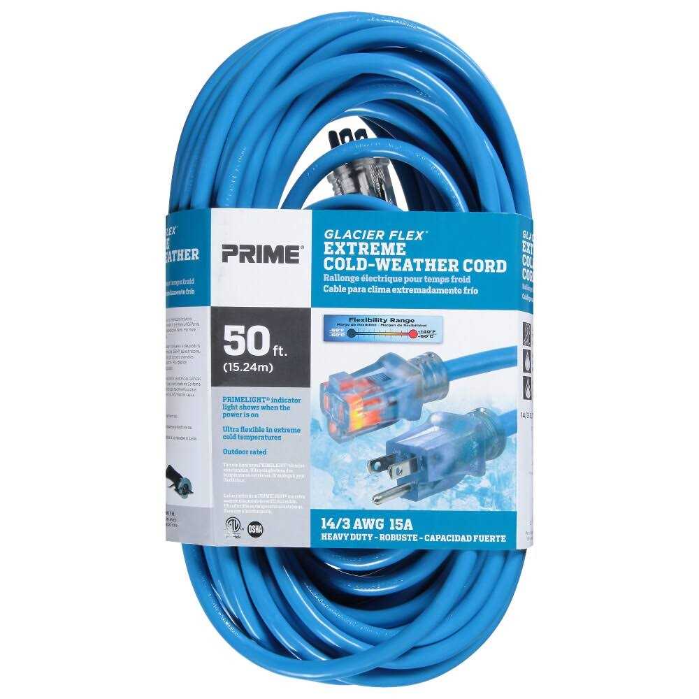 Prime Glacier Flex Cold Weather Extension Cord - Zenithce