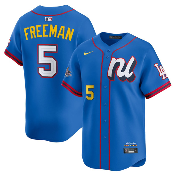 National League #5 Freddie Freeman Blue 2025 All-Star Edition Limited Stitched Jersey - Zenithce