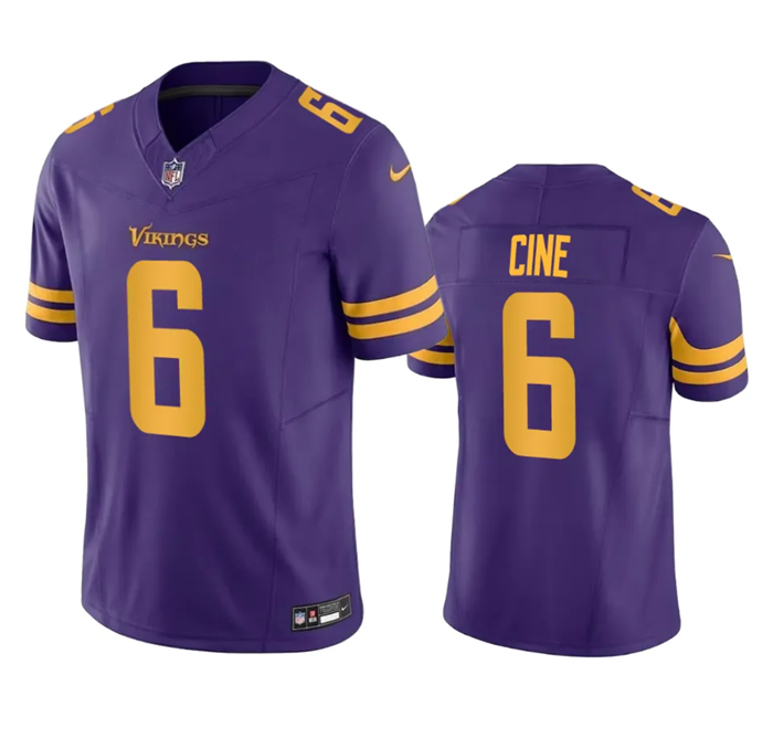 Minnesota Vikings #6 Lewis Cine Purple 2023 F.U.S.E. Color Rush Stitched Jersey - Zenithce