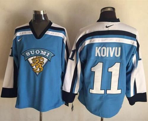 Canadiens #11 Saku Koivu Light Blue Nike Throwback Stitched Jersey - Zenithce