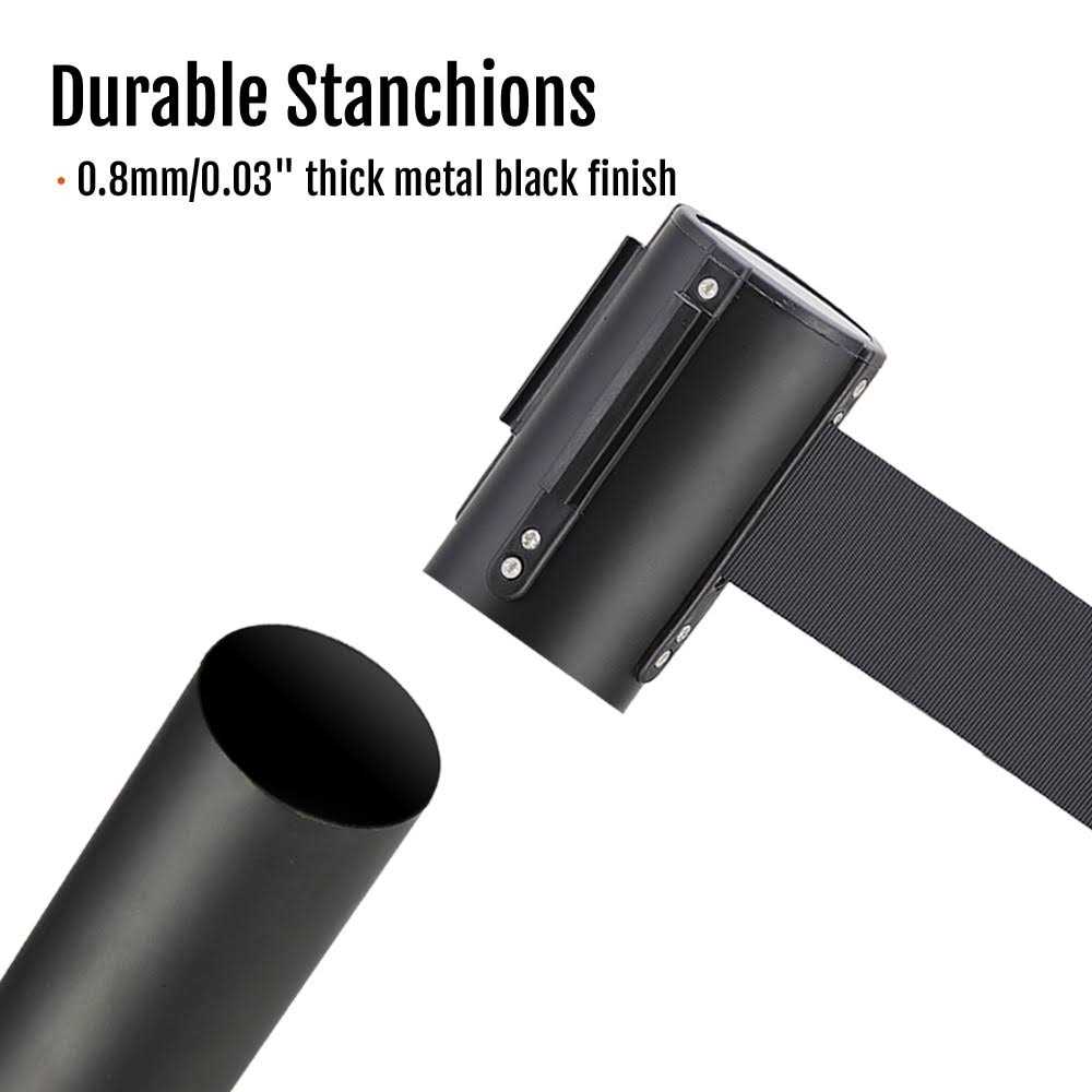 Yaheetech Retractable Belt Stanchion Set Crowd Control Stanchion Stanchion - Zenithce