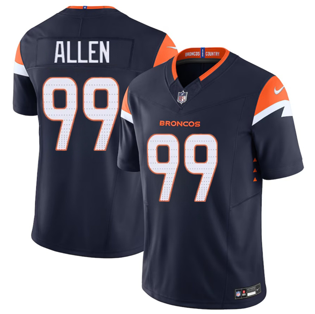 Denver Broncos #99 Zach Allen Navy 2024 F.U.S.E. Alternate Vapor Limited Stitched Jersey - Zenithce