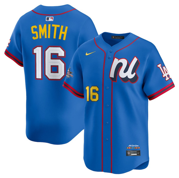 National League #16 Will Smith Blue 2025 All-Star Edition Limited Stitched Jersey - Zenithce