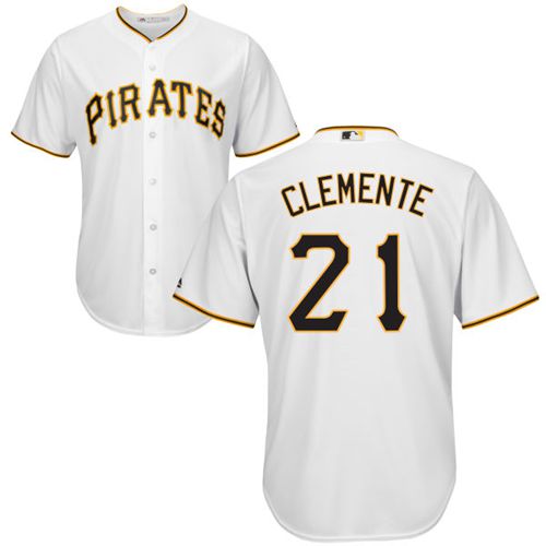 Pirates #21 Roberto Clemente White New Cool Base Stitched Jersey - Zenithce