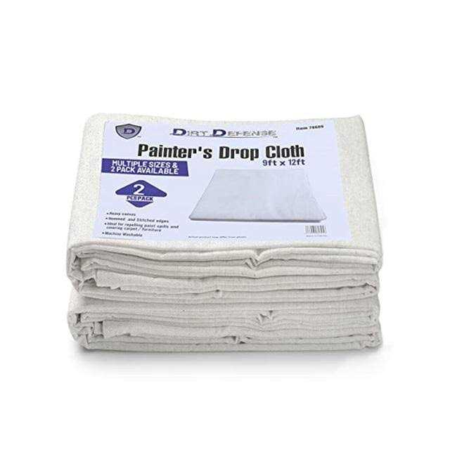 Dirt Defense Canvas Drop Cloth Cotton Tarp Large Canvas Tarp For Art Supplies, Drop Painting Supplies/paint Canvas Fabric and Furniture - Zenithce