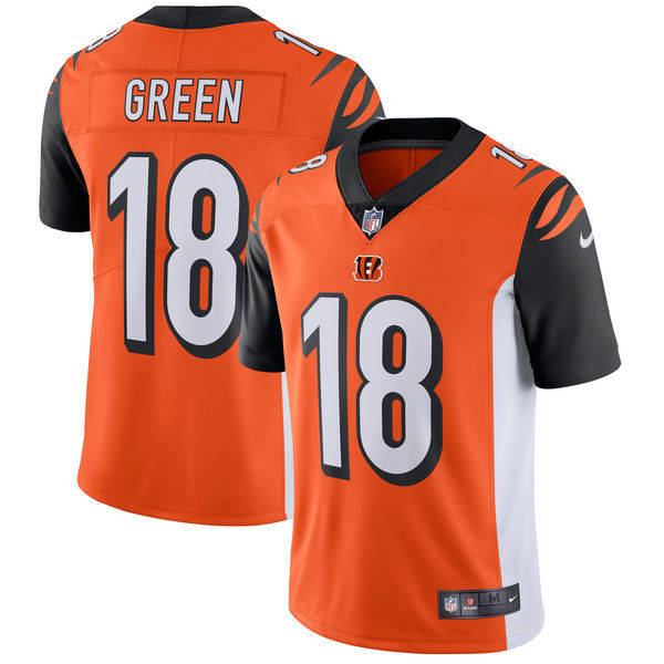 Cincinnati Bengals #18 A.J. Green Nike Orange Vapor Untouchable Limited Stitched Jersey - Zenithce