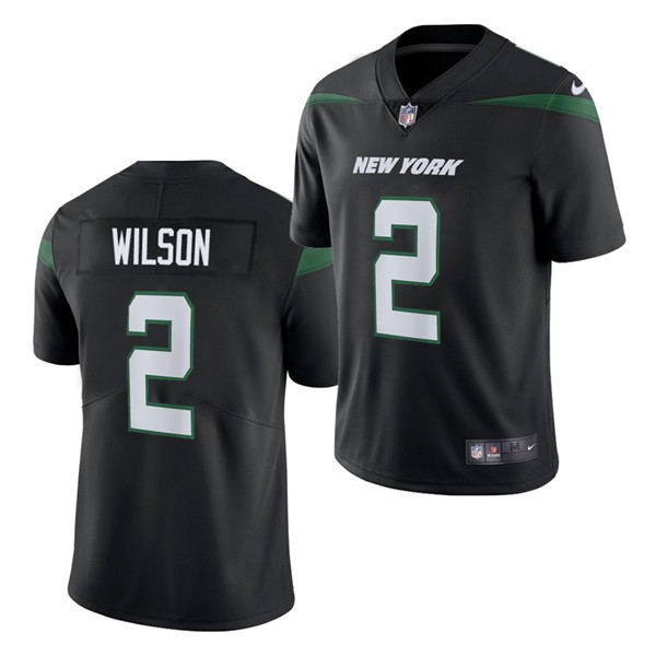 New York Jets #2 Zach Wilson 2021 Black Vapor Untouchable Limited Stitched Jersey - Zenithce
