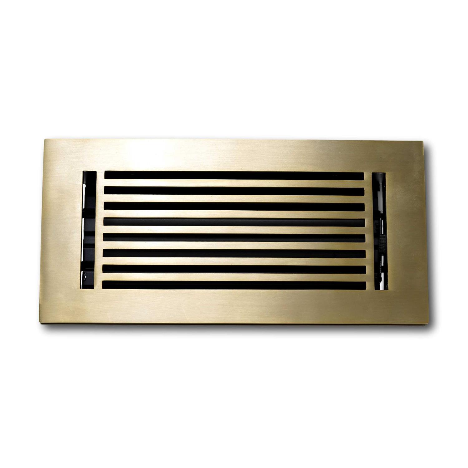 Madelyn Carter 2 x 10 Cast Aluminum Linear Bar Vent Cover – Black (Overall: 3.75 x 11.5) - Zenithce