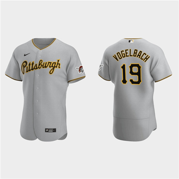 Pittsburgh Pirates #19 Daniel Vogelbach Gray Flex Base Stitched Jersey - Zenithce