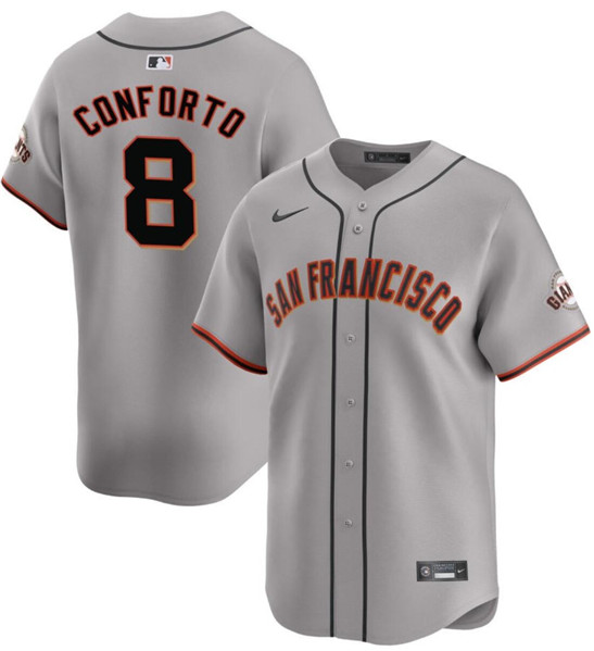 San Francisco Giants #8 Michael Conforto Gray Cool Base Stitched Jersey - Zenithce