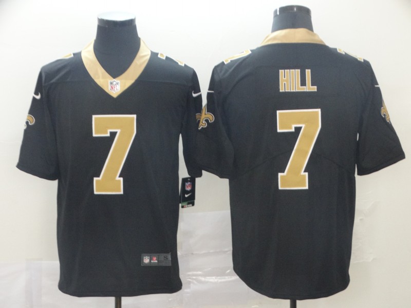 New Orleans Saints #7 Taysom Hill Black Vapor Untouchable Limited Stitched Jersey - Zenithce