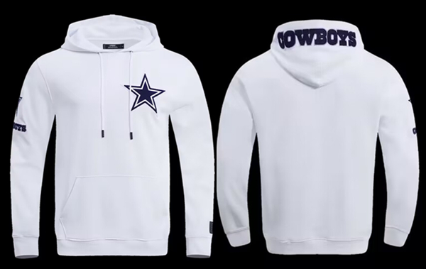 Dallas Cowboys White Pullover Hoodie - Zenithce