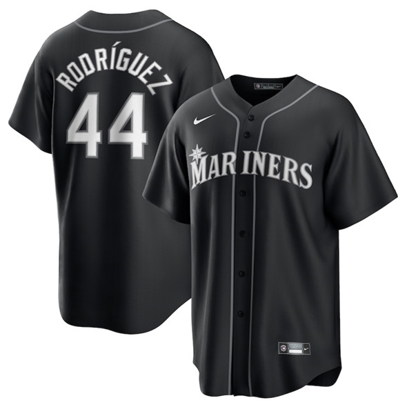 Seattle Mariners #44 Julio Rodríguez Black Lights Out Limited Stitched Jersey - Zenithce