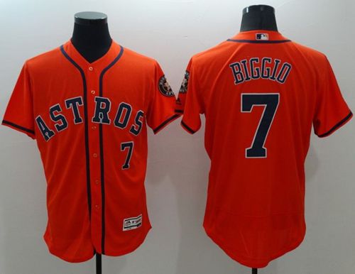 Astros #7 Craig Biggio Orange Flexbase Authentic Collection Stitched Jersey - Zenithce