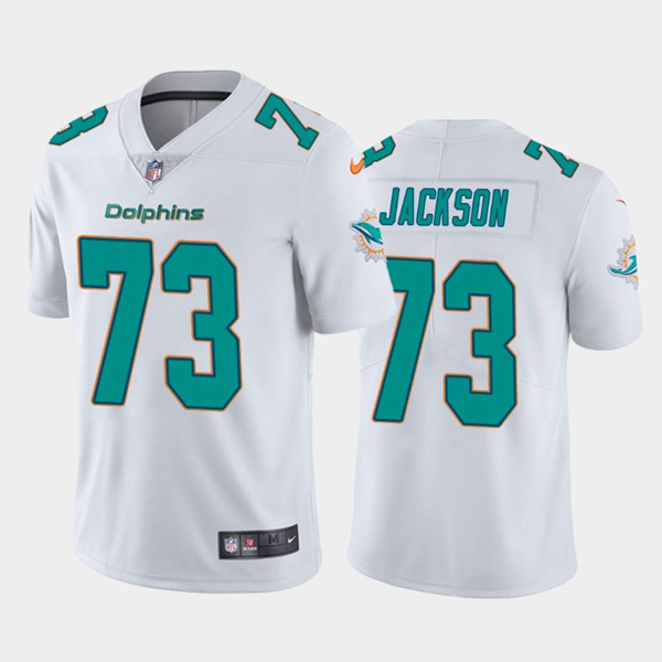 Miami Dolphins #73 Austin Jackson 2020 White Vapor Limited Stitched Jersey - Zenithce