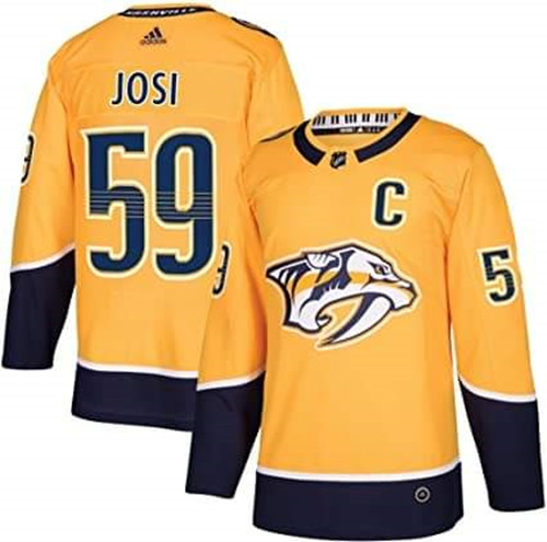 Nashville Predators #59 Roman Josi Yellow Stitched Adidas Jersey - Zenithce