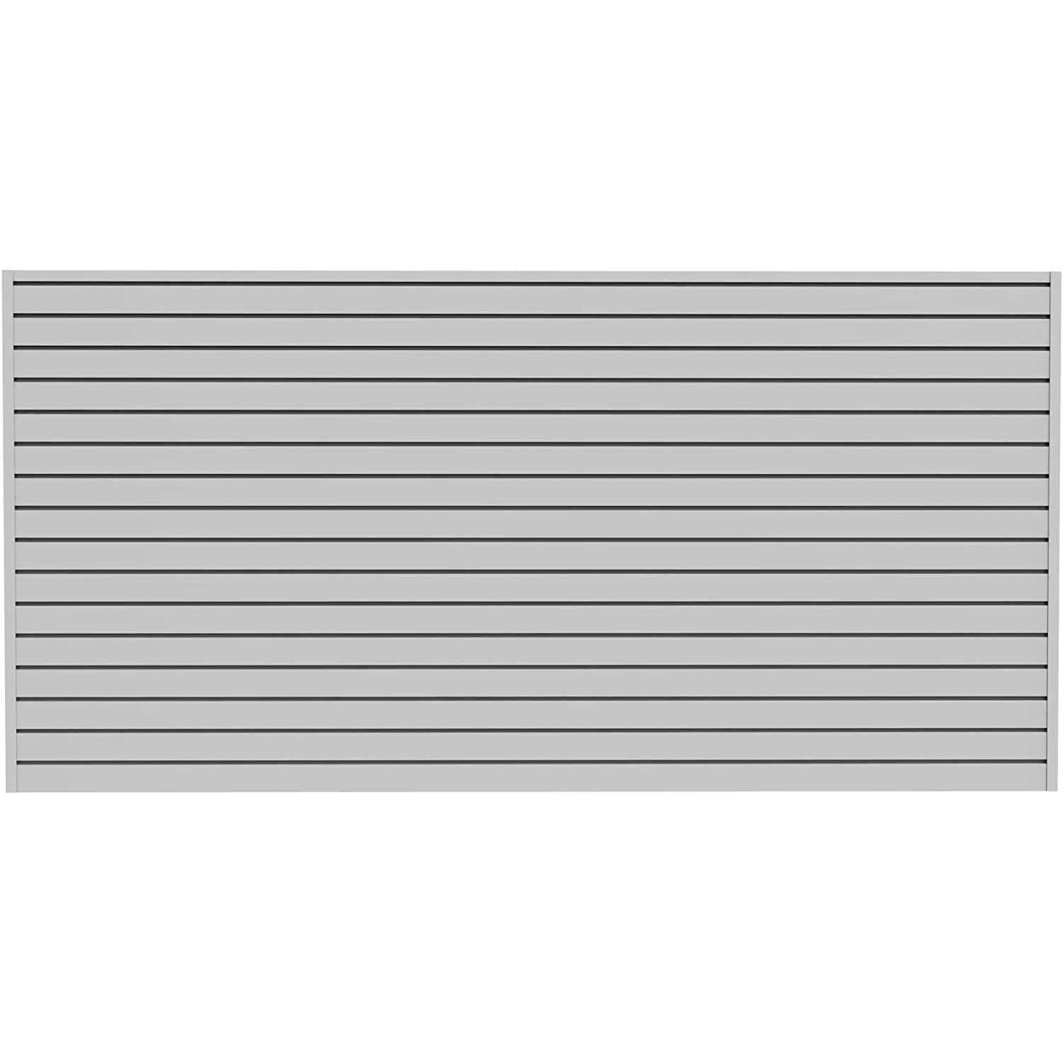 CrownWall Home 6 in. x 4 ft. Heavy Duty PVC Slatwall Organizer Panel Set - Zenithce