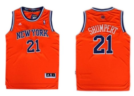 New York Knicks #21 Iman Shumpert Revolution 30 Swingman 2013 Orange Jersey - Zenithce