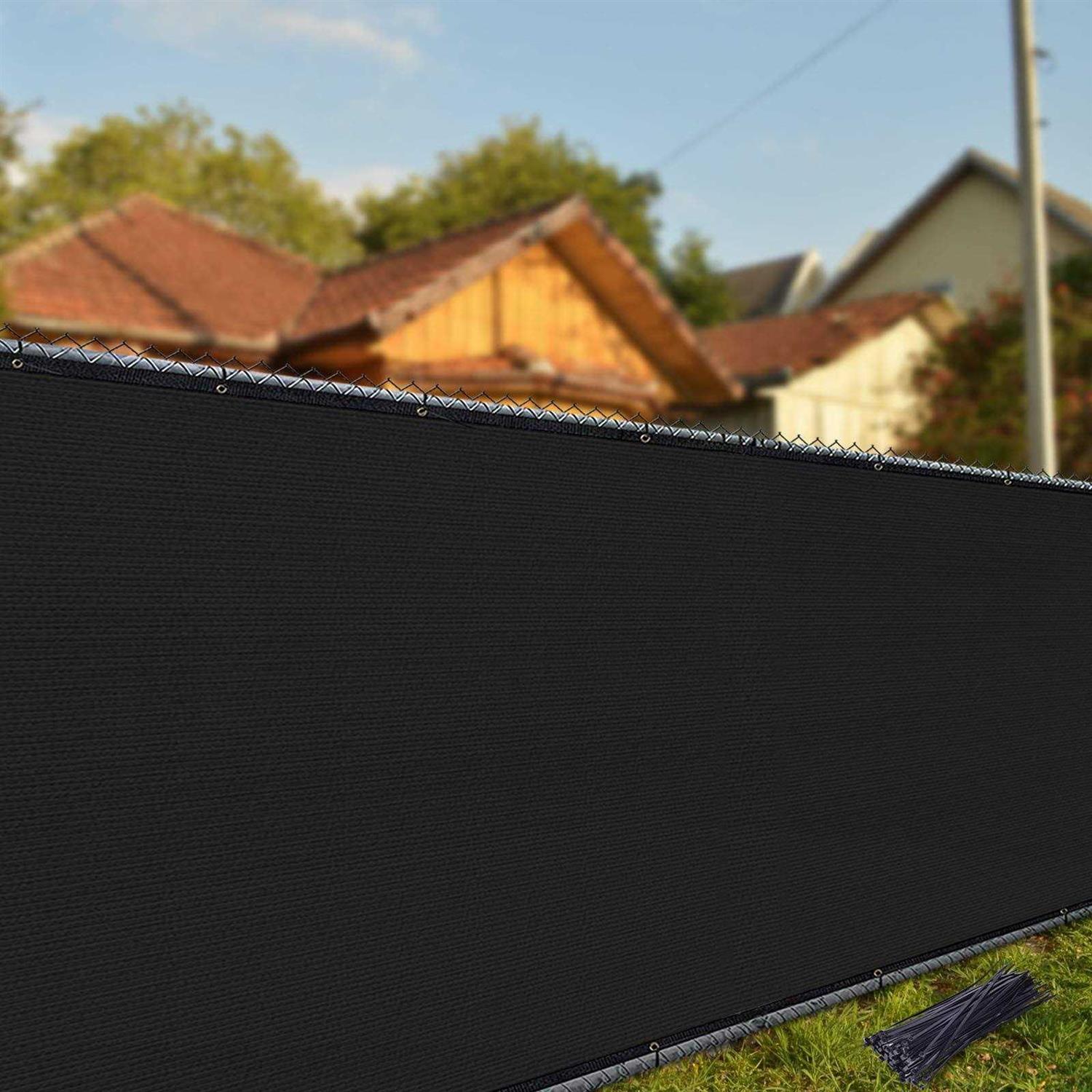 i COVER icover Privacy Screen Fence, garden Windscreen Mesh Shade Sail Net Barrier, Reinforced Bindings and Brass grommets cable - Zenithce