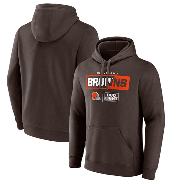 Cleveland Browns Brown X Bud Light Pullover Hoodie - Zenithce