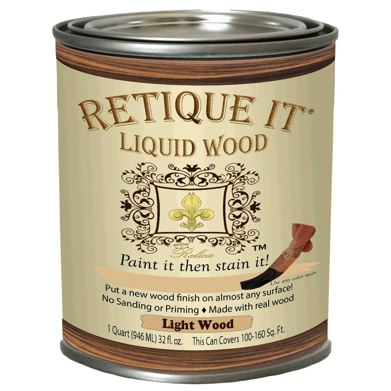 Retique It Liquid Wood Countertop Kit with Wood Gel Stain - Zenithce