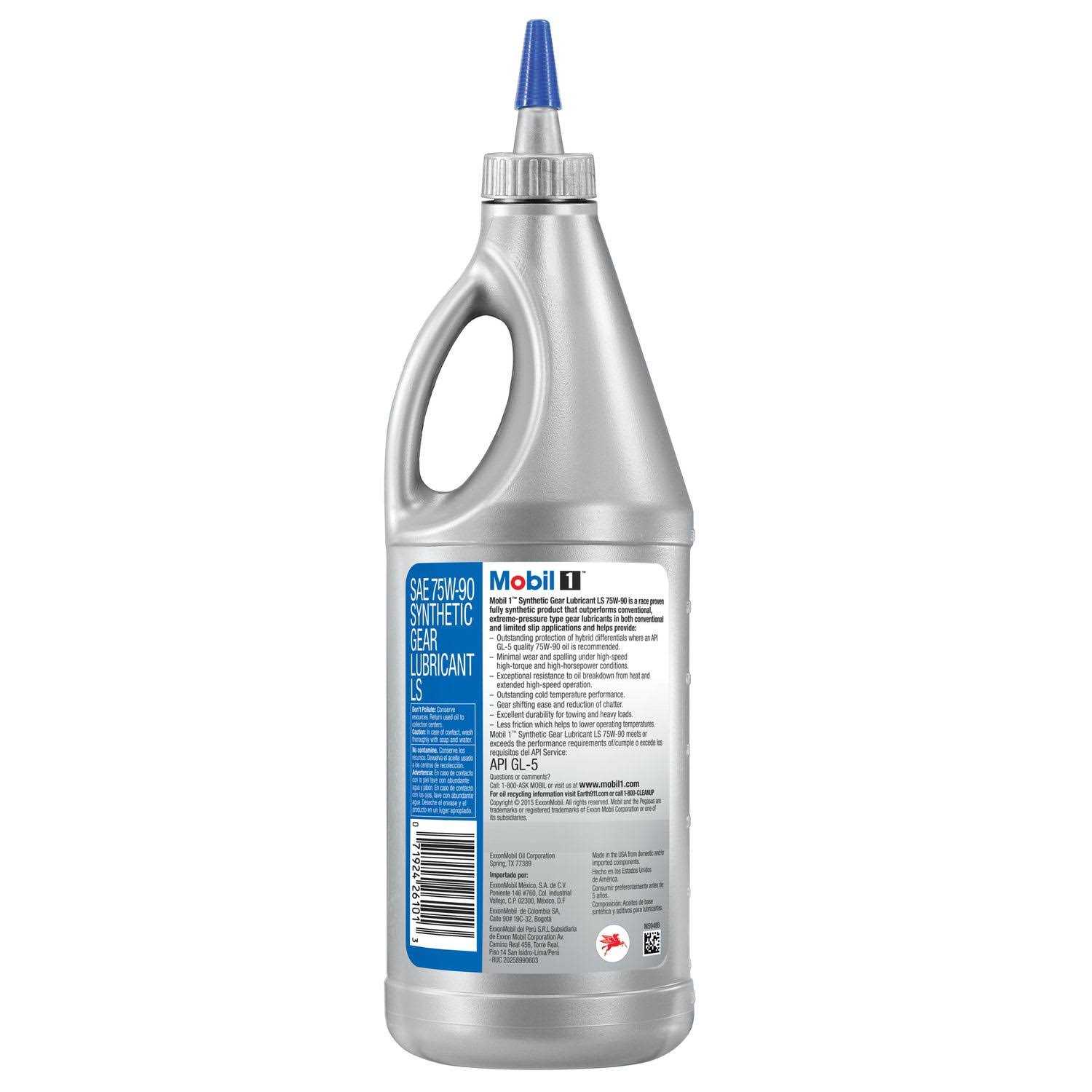 Mobil 1 75w140 Gear Lube 1 Qt MOB102490-1 - Zenithce