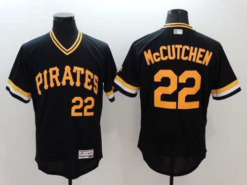 Pirates #22 Andrew McCutchen Black Flexbase Authentic Collection Cooperstown Stitched Jersey - Zenithce